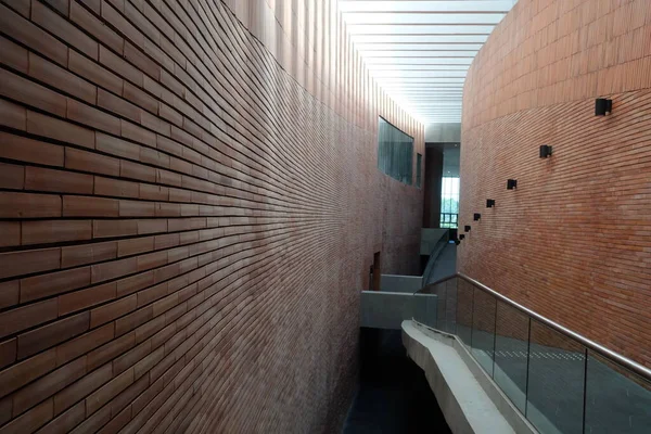 Tangkok Thailand November 2020 Transparent Concrete Roof Brick Hallway Puey — 스톡 사진