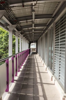 Üzerinde geçidinde Brt gökyüzü tren, Bangkok Tayland.