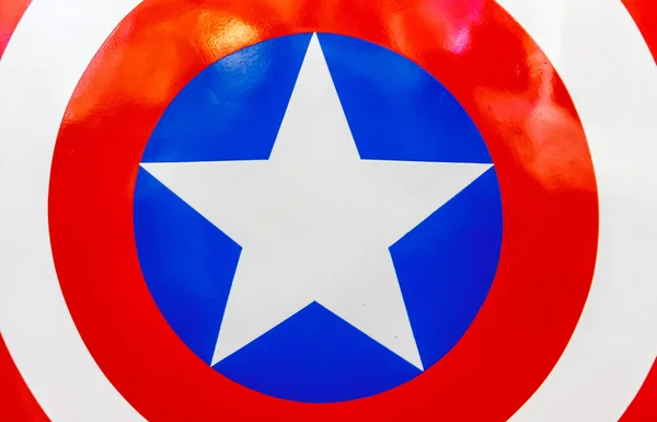 Logotypen för Captain America på sköld. — Stockfoto