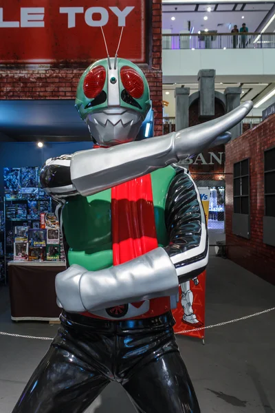 Kamen rider modell i The Superhero tidigare-nu Fair. — Stockfoto