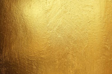 Grunge Beton Duvarında Altın Boya.