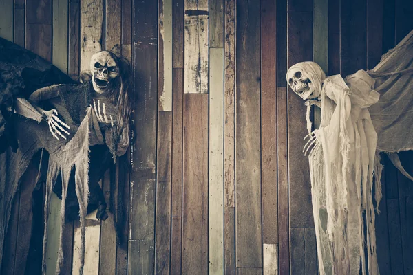 Esqueletos asustadizos fantasmas — Foto de Stock