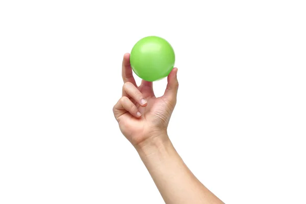 Χέρι που κρατά μια μπάλα — Φωτογραφία Αρχείου