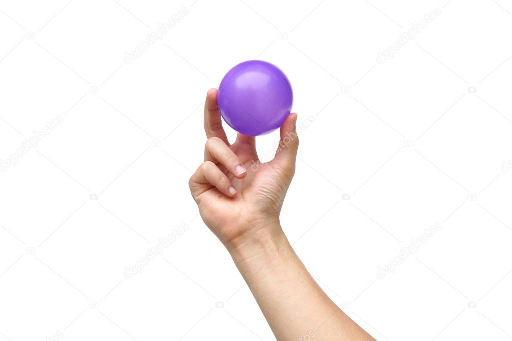 Hand holding a ball Stock Photo by ©weerapat 103896564