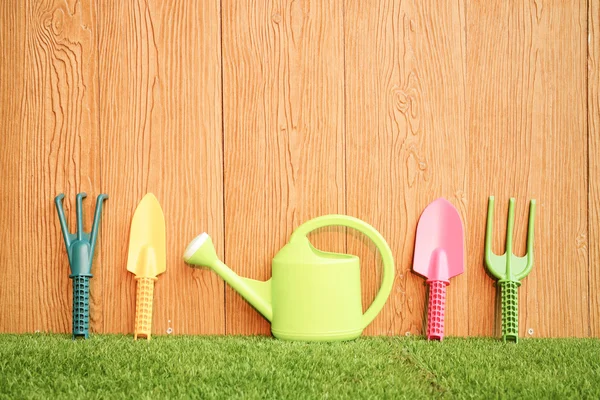 Colorful gardening tools — Stock Photo, Image