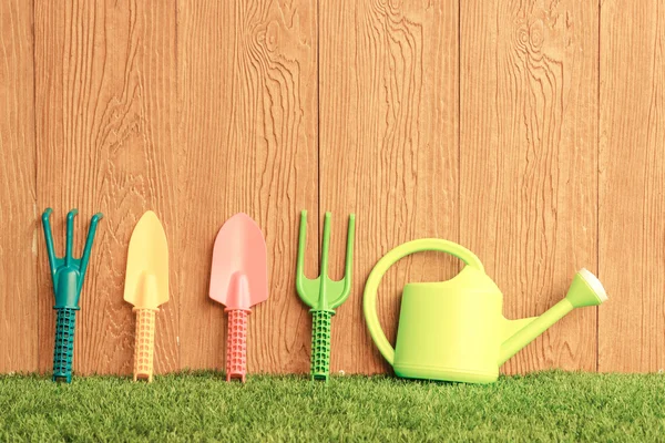 Colorful gardening tools — Stock Photo, Image