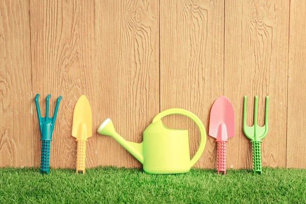 Colorful gardening tools — Stock Photo, Image