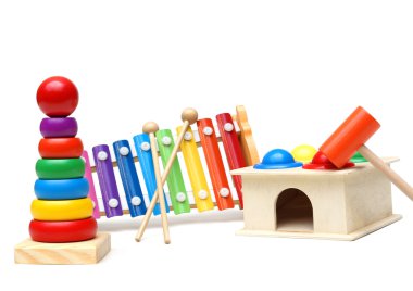 renkli ahşap oyuncaklar