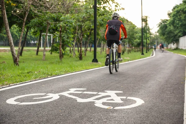 Un carril bici para ciclista . — Foto de Stock