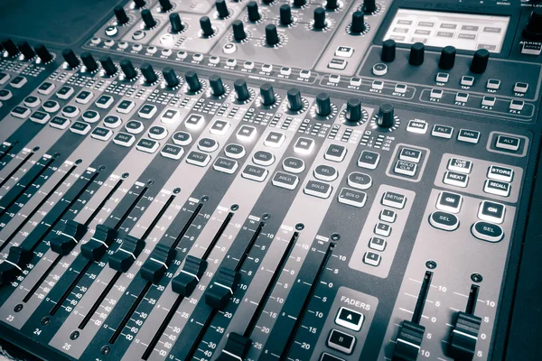 Sound mixer close up — Stock Photo, Image