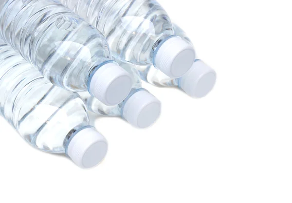Bottles of fresh water isolated — Stock Photo, Image