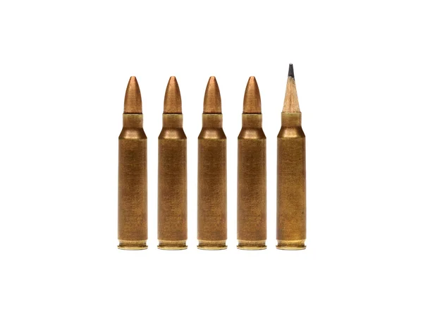 Bullets isolated over a white Stock Photo