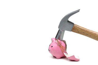 sayısı üzgün kumbara çekiç