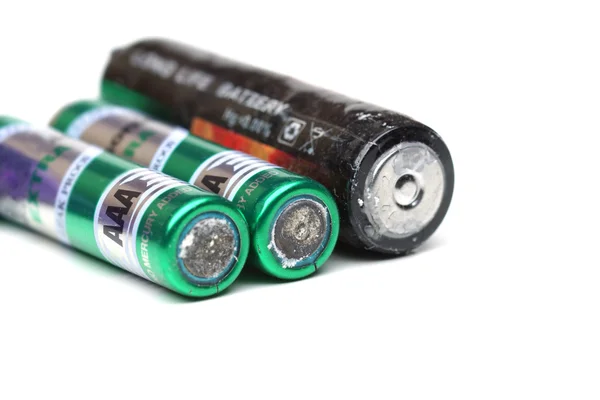 Altes Batterieleck — Stockfoto