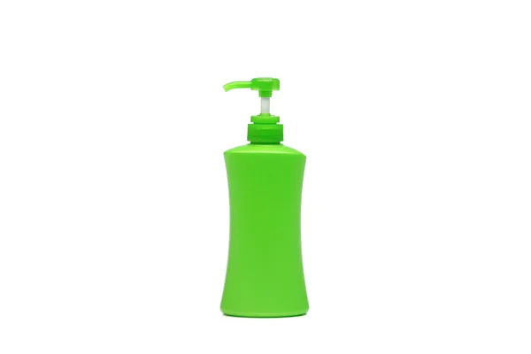 Una botella verde con bomba —  Fotos de Stock