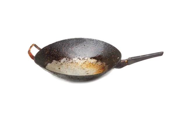 Old pan with burnt stain — Stock Photo, Image