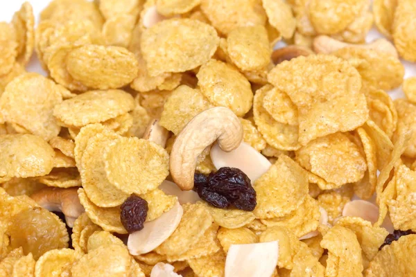 Karamel jagung flakes closeup — Stok Foto