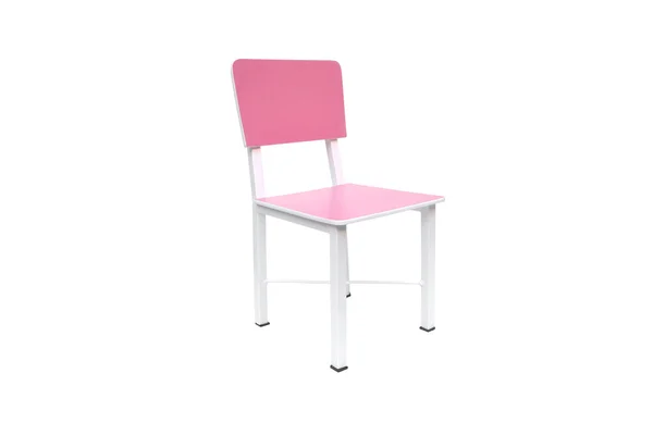 Uma cadeira artesanal rosa — Fotografia de Stock
