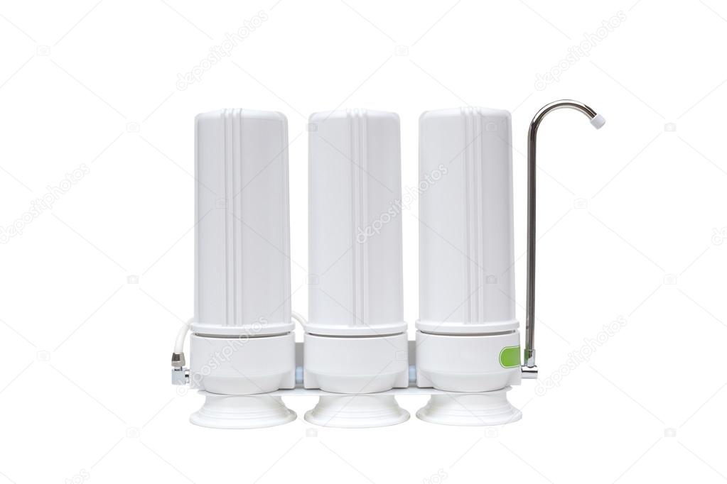 Water filter isolated