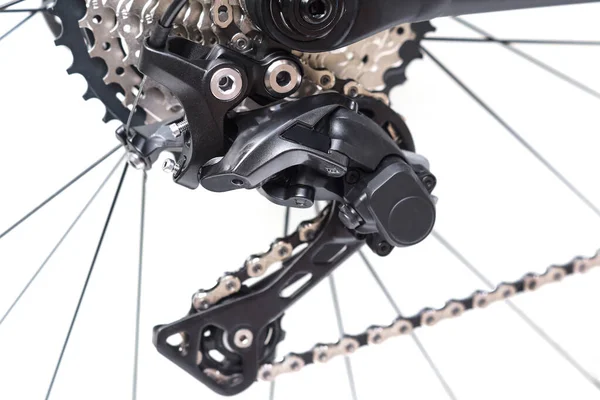 Fahrrad Schaltwerk Für Mountainbike Isoliert Stockbild