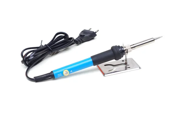 Lötwerkzeug Set Isoliert Auf Weißem Hintergrund Stockbild