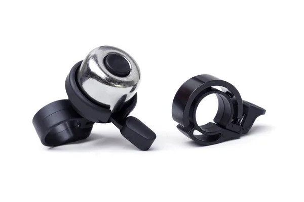 Fahrradklingel Isoliert Auf Weißem Hintergrund Stockbild