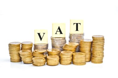 Value Added Tax of coins clipart