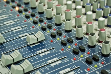 Audio mixing console clipart