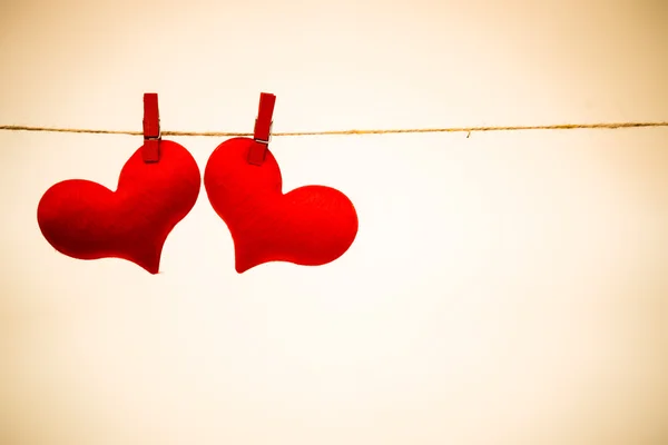 Kärlek och hjärtan för alla hjärtans dag — Stockfoto