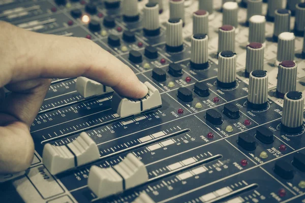 Audio mixing console — Stock Photo, Image