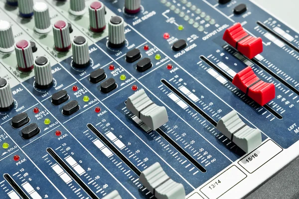 Audio mixing console — Stock Photo, Image