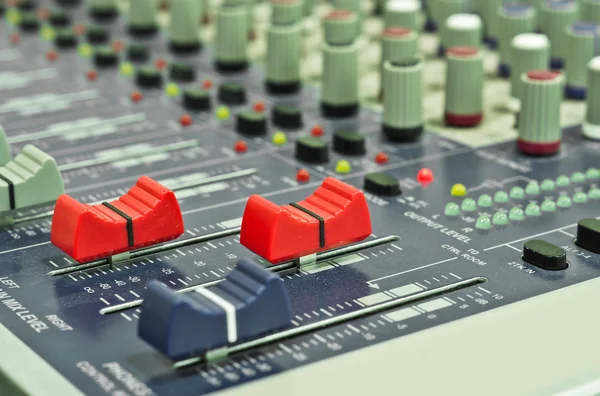 Audio mixing console — Stock Photo, Image