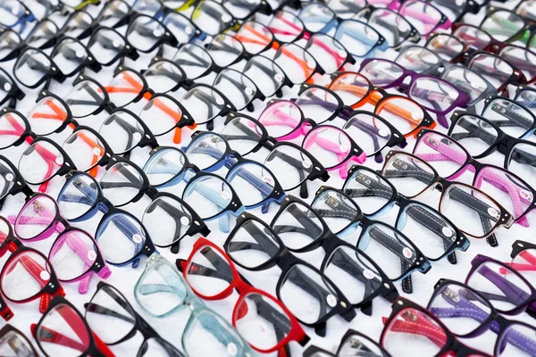 Асортимент барвисті окулярів — стокове фото