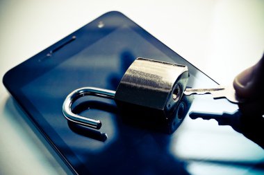 Smartphone veri hırsızlığı kavramı