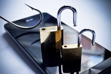 Smartphone veri hırsızlığı kavramı