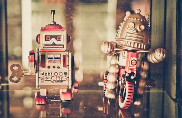 Old classic robots — Stock Photo, Image