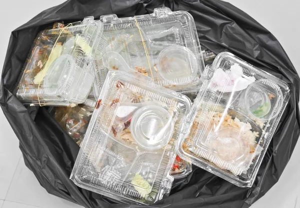 Foam and plastic food containers — Stock Photo, Image