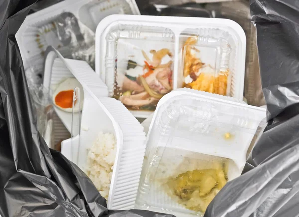 Schuim en plastic voedselcontainers — Stockfoto