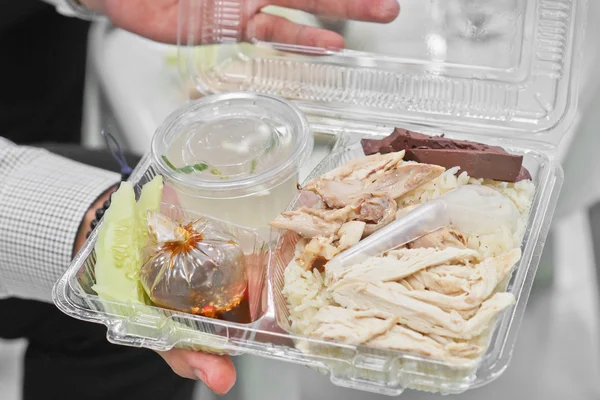 Plastik yemek kutusu — Stok fotoğraf