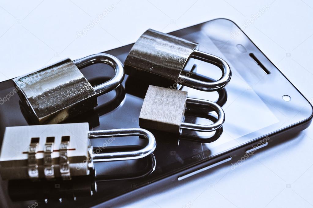 smartphone data theft concept