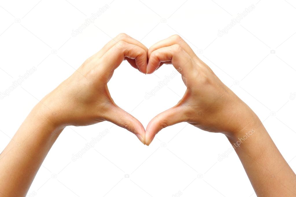 hands forming a heart shape