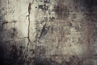 Eski kirli beton duvar