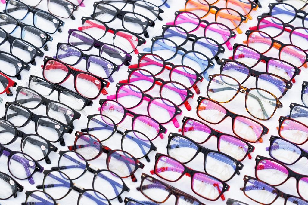colorful eyeglasses background