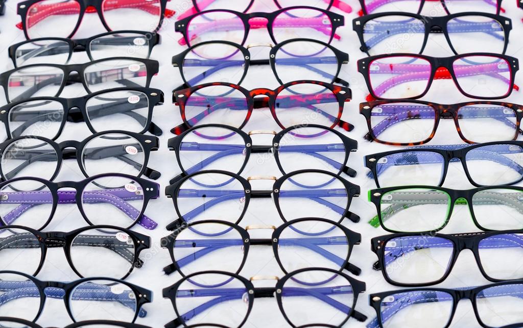 colorful eyeglasses background