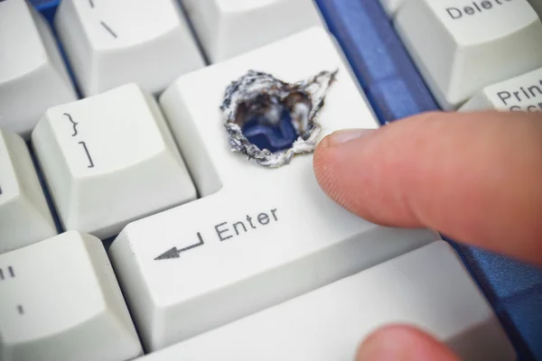 Computer security breach — Stock Photo, Image