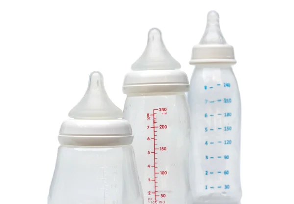 Boş bebek süt şişesi — Stok fotoğraf