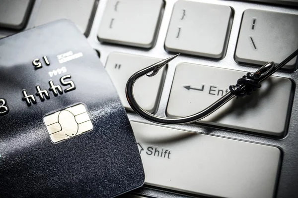 Phishing con tarjeta de crédito — Foto de Stock