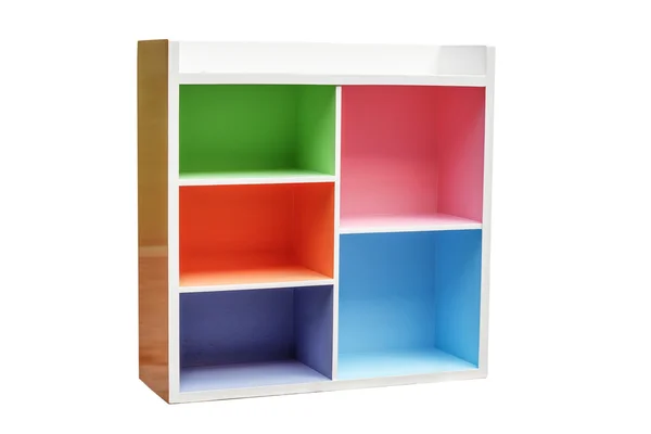 Colorful cupboard on white — Stock Photo, Image