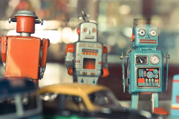 昔のロボットのおもちゃ — ストック写真