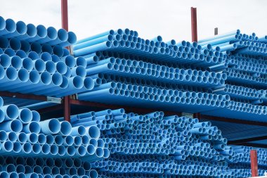 Mavi pvc boru